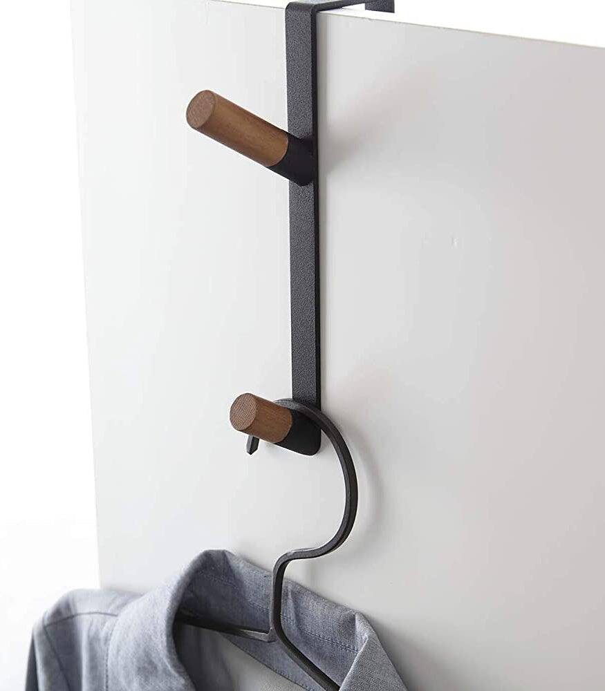 Alt View 5. Yamazaki Home - Over-the-Door Hook - Steel - Black.