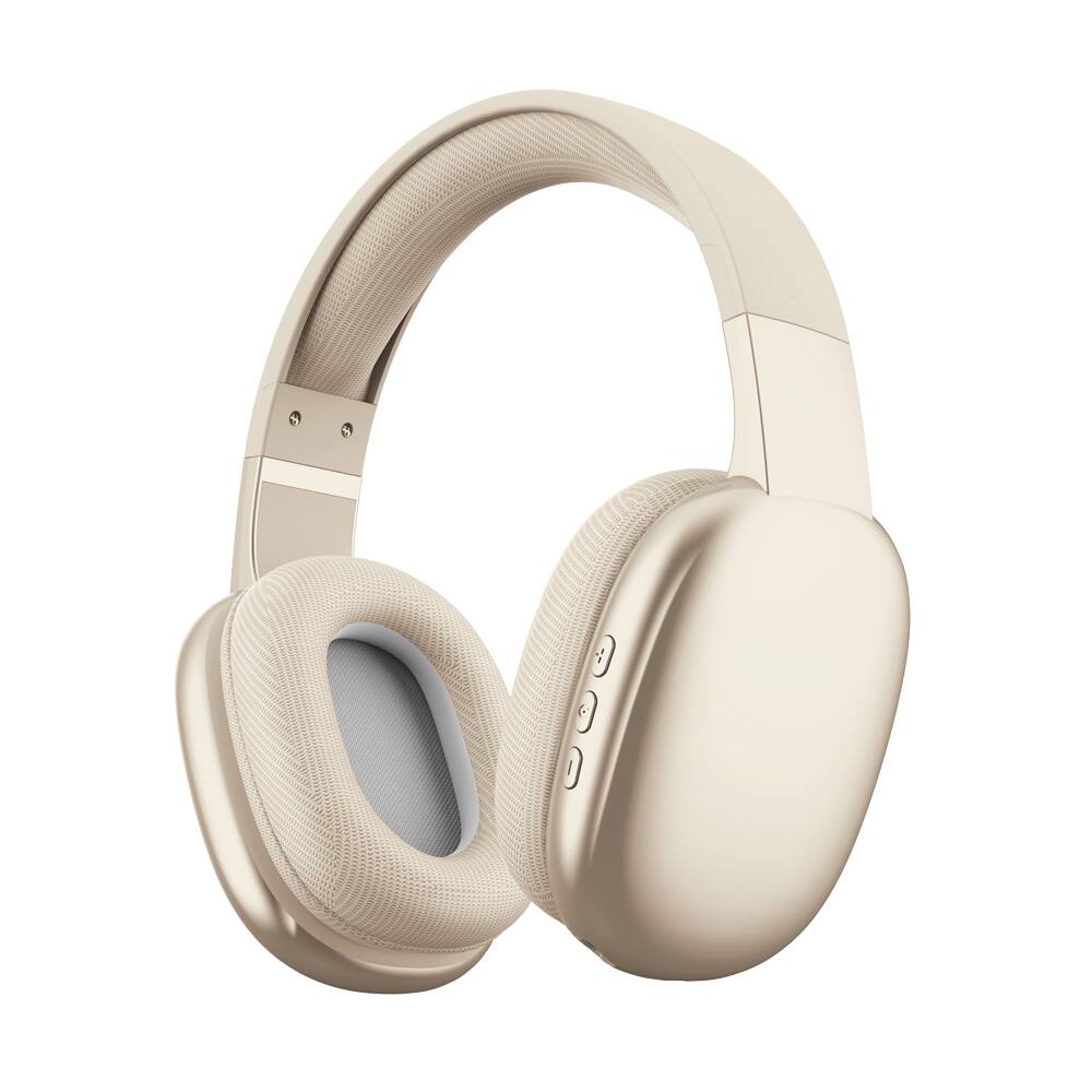 Front. GabbaGoods - GabbaGoods Platinum Vibe Over Ear Bluetooth Headphones with HD Stereo Sound, AUX input, and TF Card Reader.