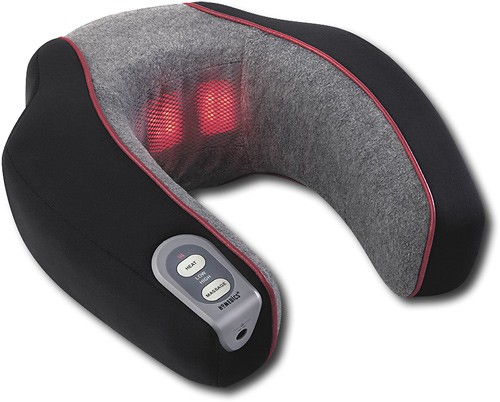 HoMedics Shiatsu Deluxe Neck and Shoulder Massager with Heat Gray NMS-620H  - Best Buy