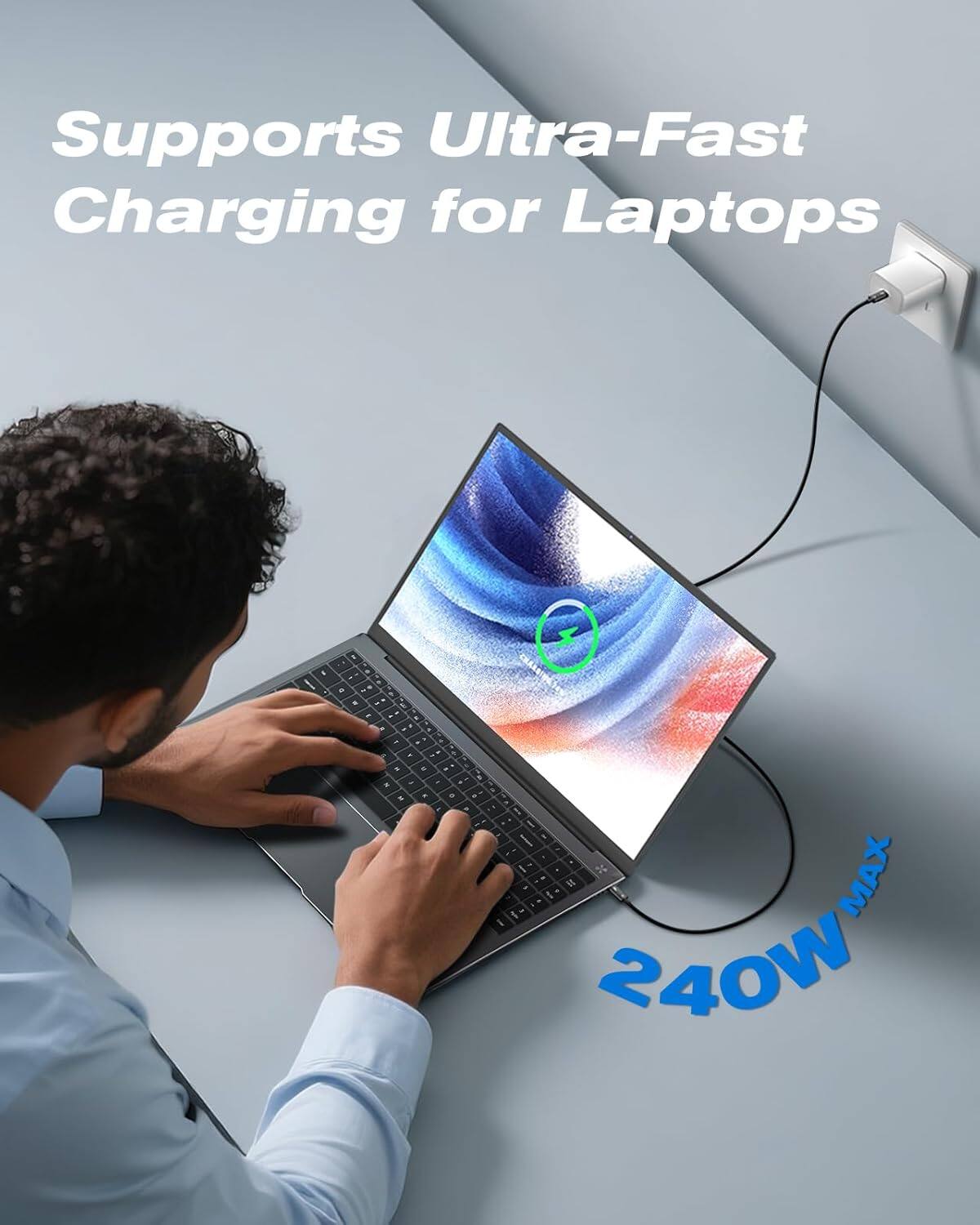 Supports Ultra-Fast Charging for Laptops  
MAX 240W