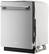Angle. KitchenAid - 24" Top Control Built-In Dishwasher with Third Level Utensil Rack and 47 dBA - PrintShield Stainless.