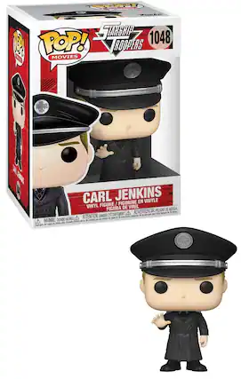 **F STRANGER STARSHIP 1048 POP! JROOPERS MOVIES**
**CARL JENKINS**
**VINYL FIGURE / FIGURINE EN VINYLE / FIGURA DE VINIL**
**ADVERTENCIA: PELIGRO DE ASFIXIA**
**WARNING: CHOKING HAZARD - Small parts. Not for children under 3 years.**
**ATTENTION: DANGER D'ÉTOUFFEMENT - Petites pièces. Ne convient pas aux enfants de moins de 3 ans.**
**ADVERTENCIA: PELIGRO DE ASFIXIA - Piezas pequeñas. No es adecuado para niños menores de 3 años.**