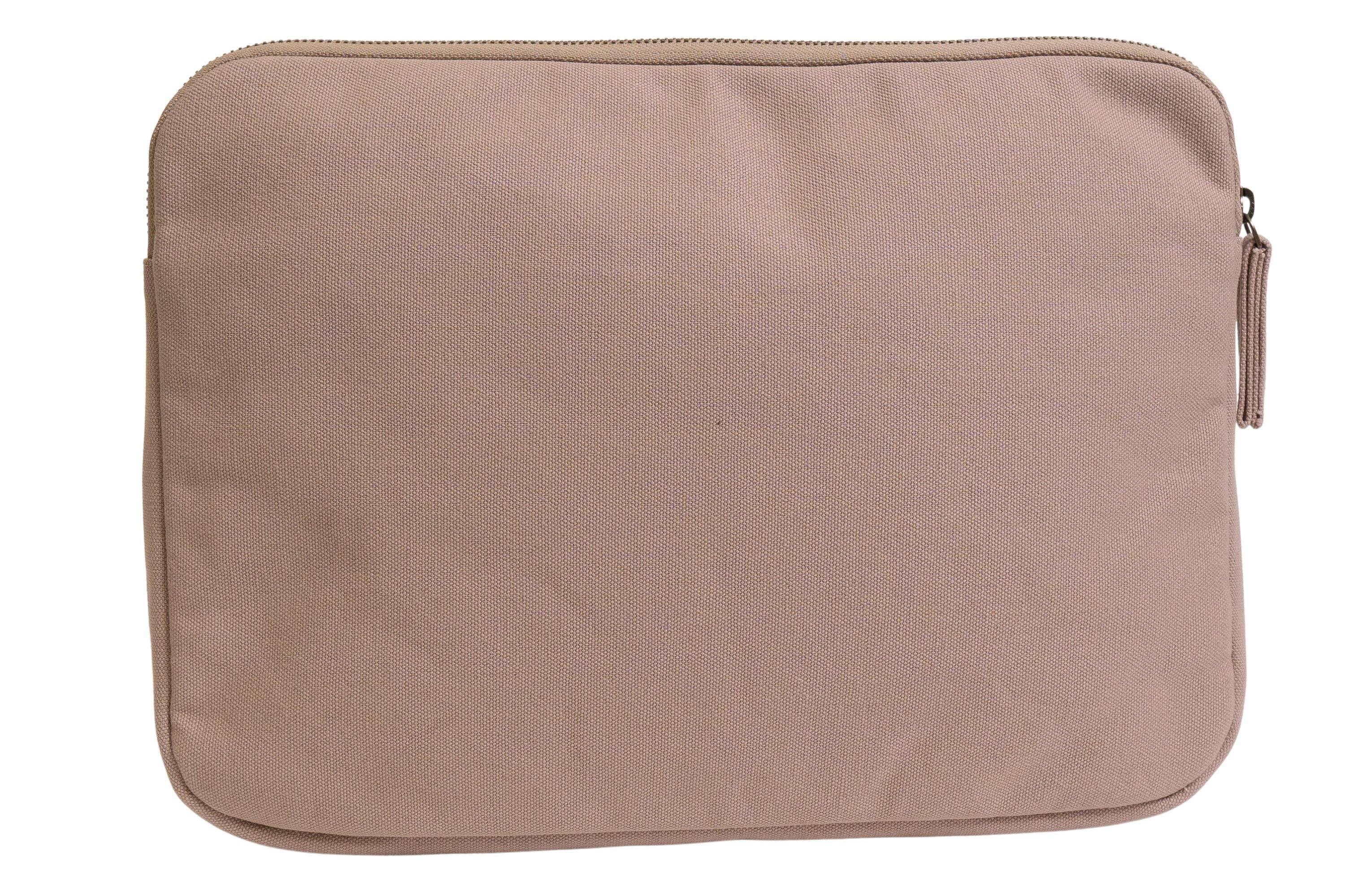 Back. Terra Thread - Organic Cotton Laptop Sleeve 13 inches - Beige.
