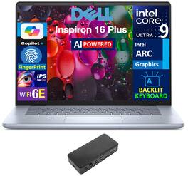 Dell - Inspiron 16 Plus 7640 Laptop 16.0 WQXGA (Intel Ultra 9-185H, 16GB LPDDR5X, 1TB PCIe SSD, Win 11 Pro) - Ice Blue