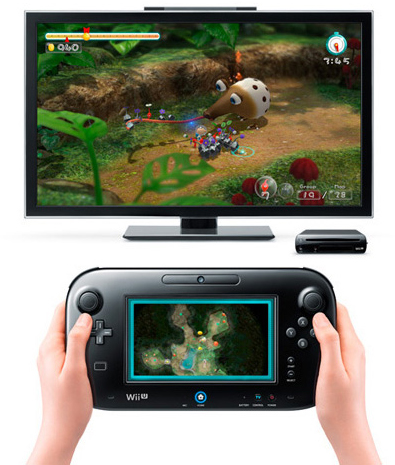 Nintendo Wii U Console 32GB Basic Set - Black (Renewed)