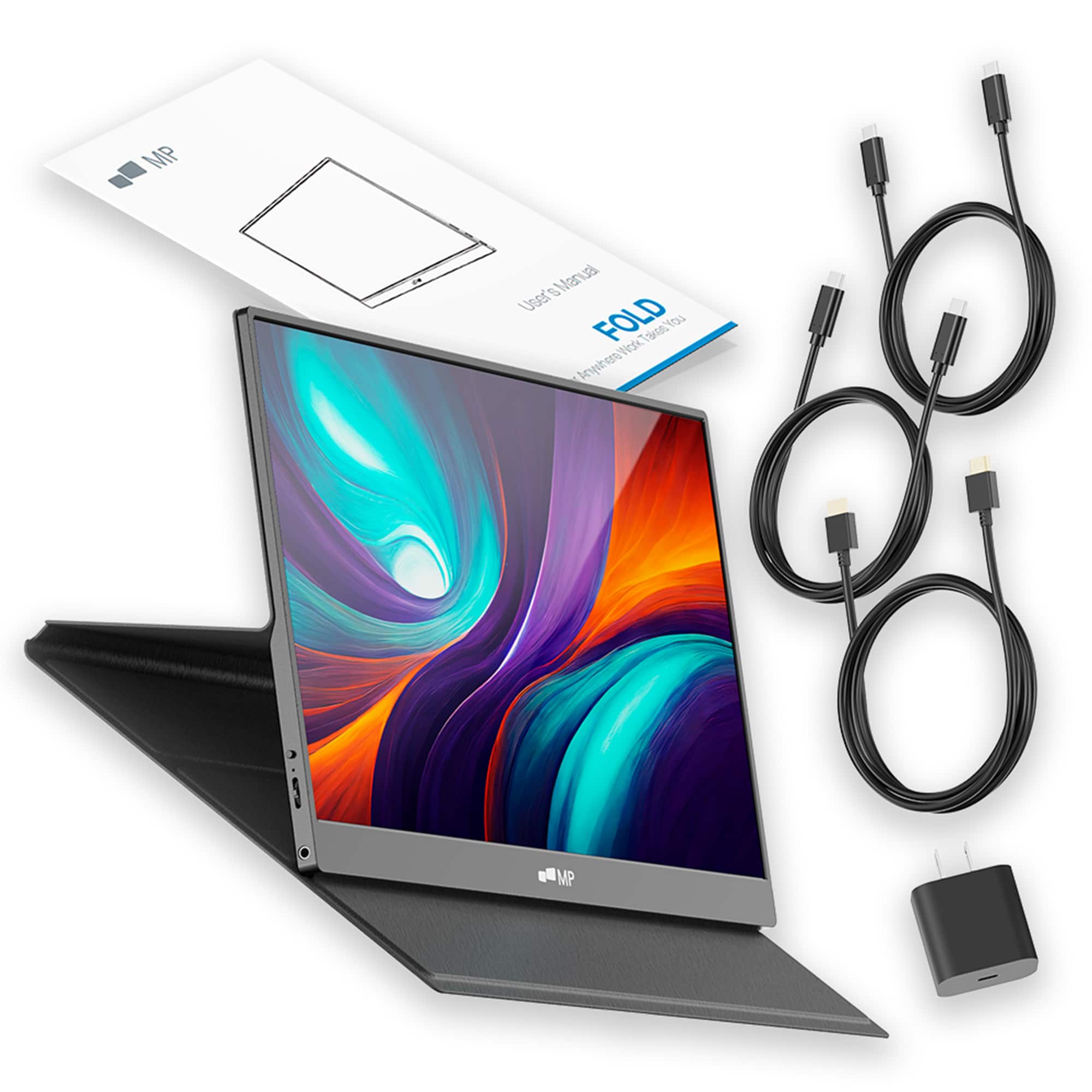 Alt View 11. Mobile Pixels - Fold 15.6" LCD Monitor - Black.