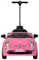 Best Rideon Cars - Fiat 500 Push Car Stroller - Pink - Front_Zoom