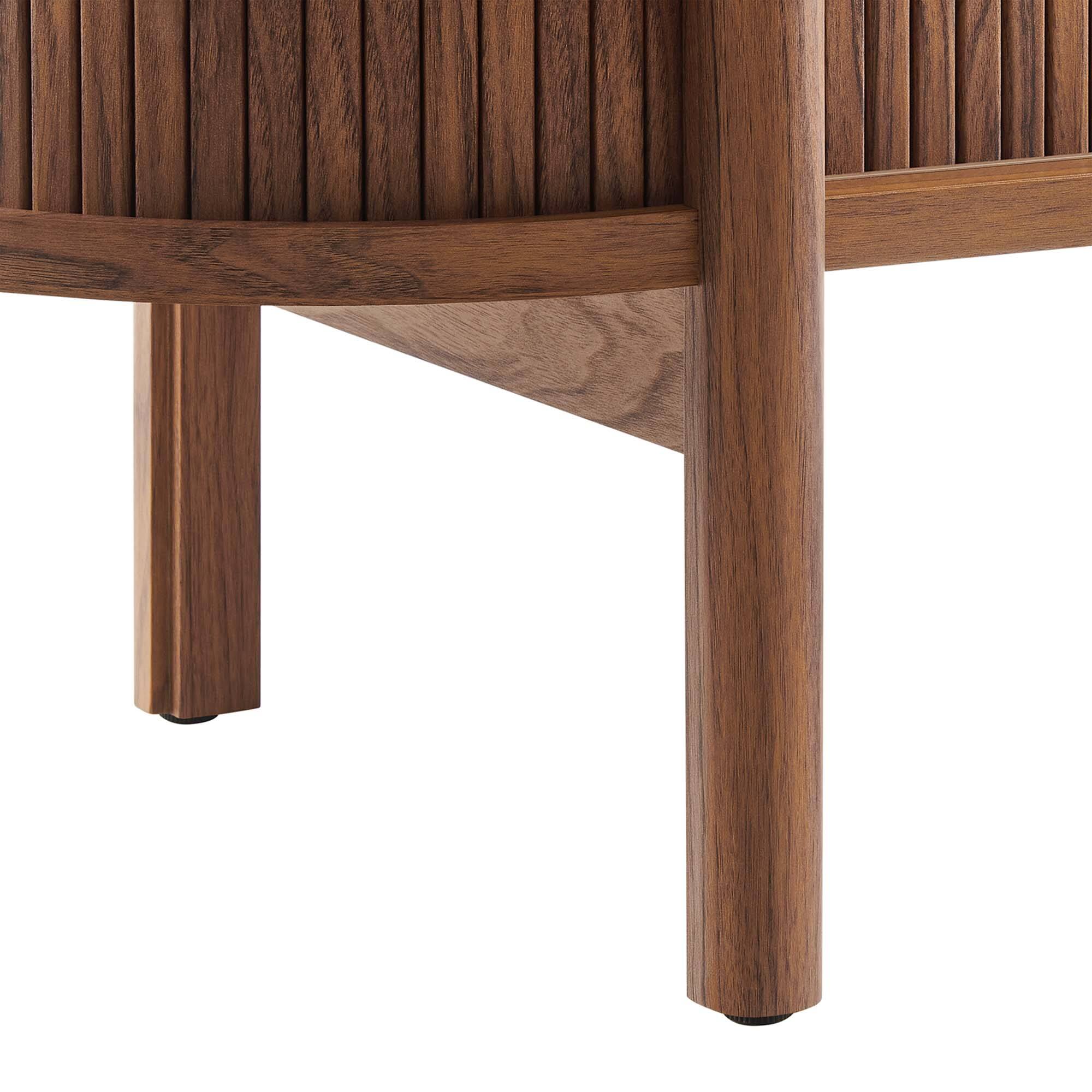 Alt View 7. Modway - Cadence 71" Curved TV Stand by Modway - Walnut.