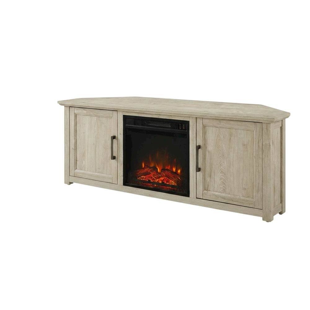 FurniFact - Corner Fireplace TV Stand for 65+ Inch Flat Screens with Ample Storage - Black price history on PriceWatchPro