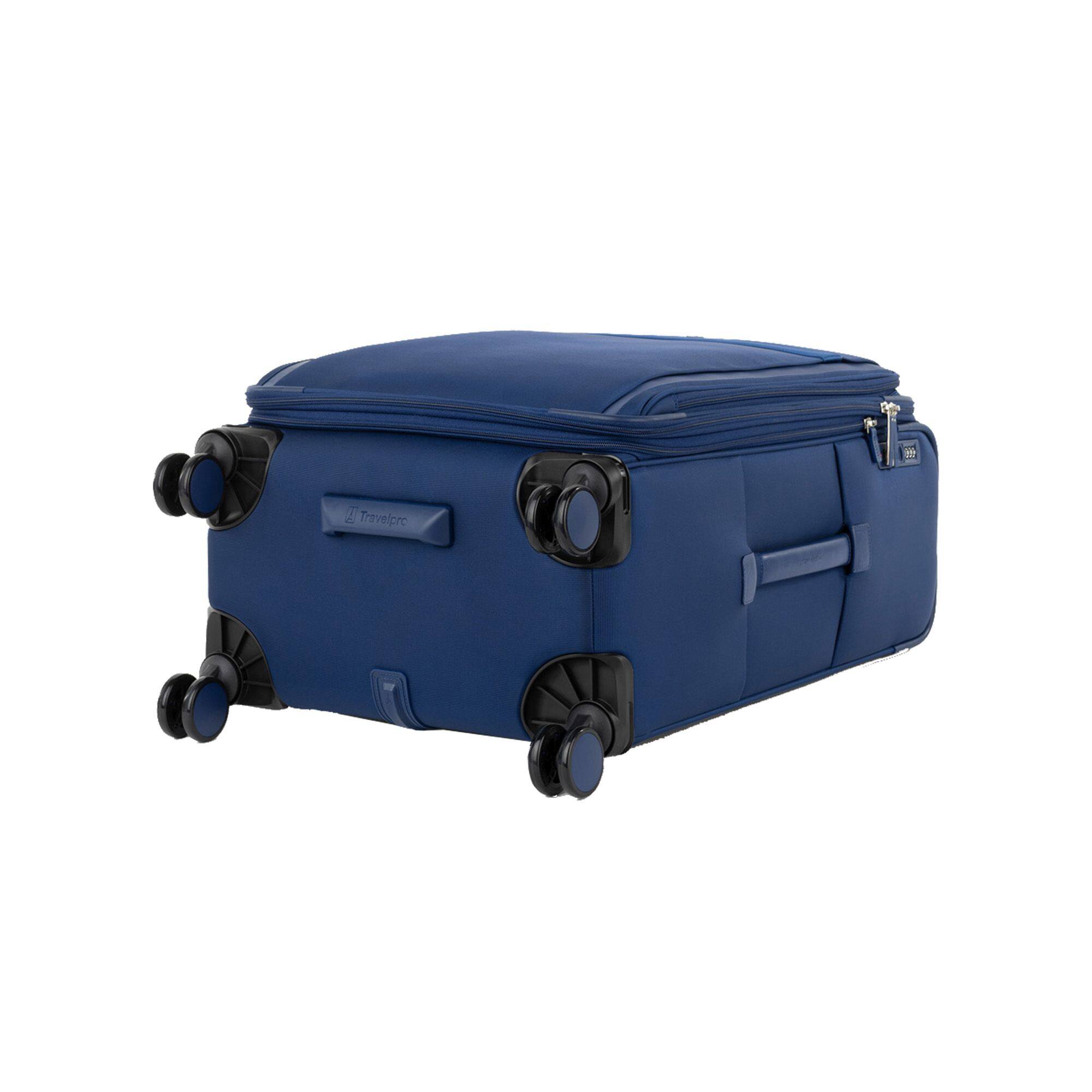 Alt View 1. Travelpro - Travelpro Versapack + Lightweight Softside Expandable 25" Checked Spinner - Estate Blue.
