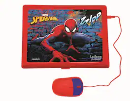 Lexibook - Spider-Man Bilingual Talking Educational Laptop – 124 Activities