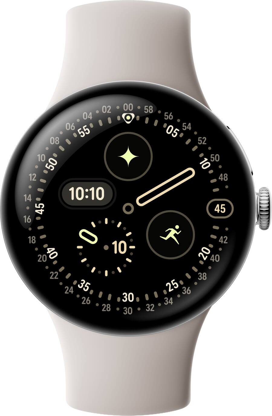 Google Pixel Watch 4 (41mm) Wi Fi Polished Silver Case