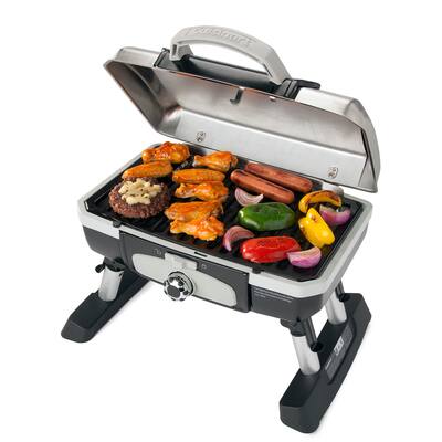 Cuisinart Petite Gourmet Portable Tabletop Gas Grill Silver