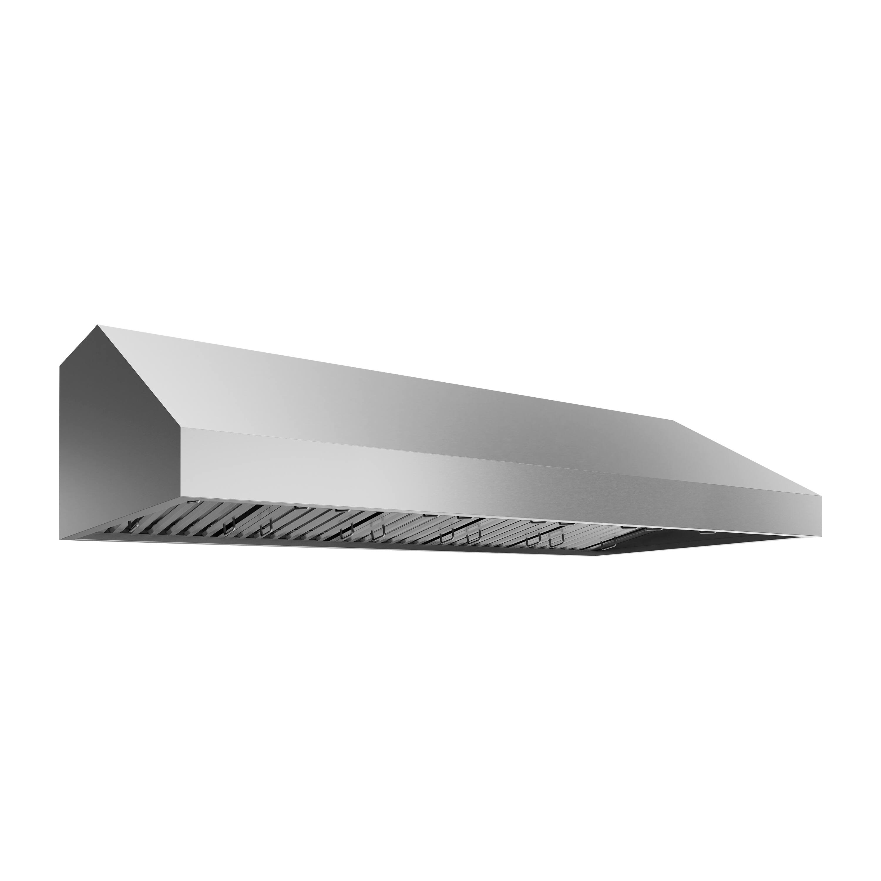 Back. ZLINE - ZLINE 72 in. Externally Vented Under Cabinet Outdoor Grill Range Hood (GOU1-72) - Stainless Steel.