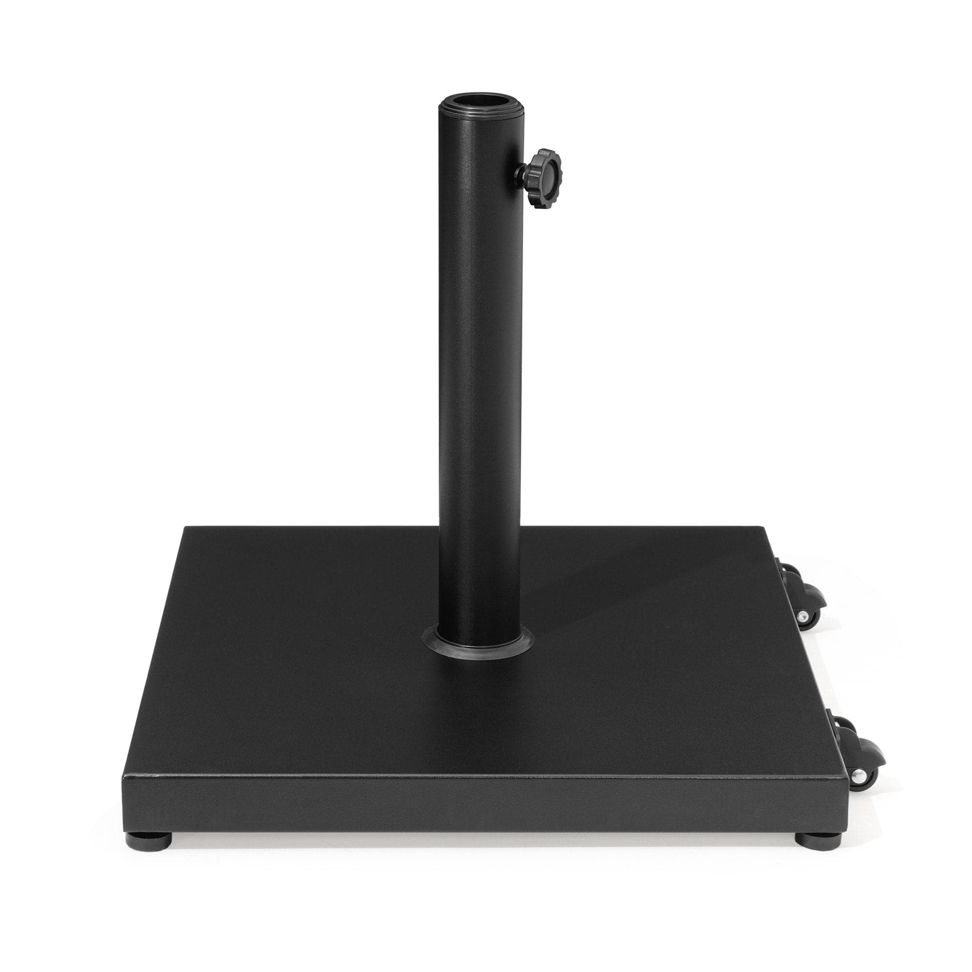 Crestlive Products - Square Weighted Outdoor Umbrella Base Stand for Patio Market Umbrella - Black