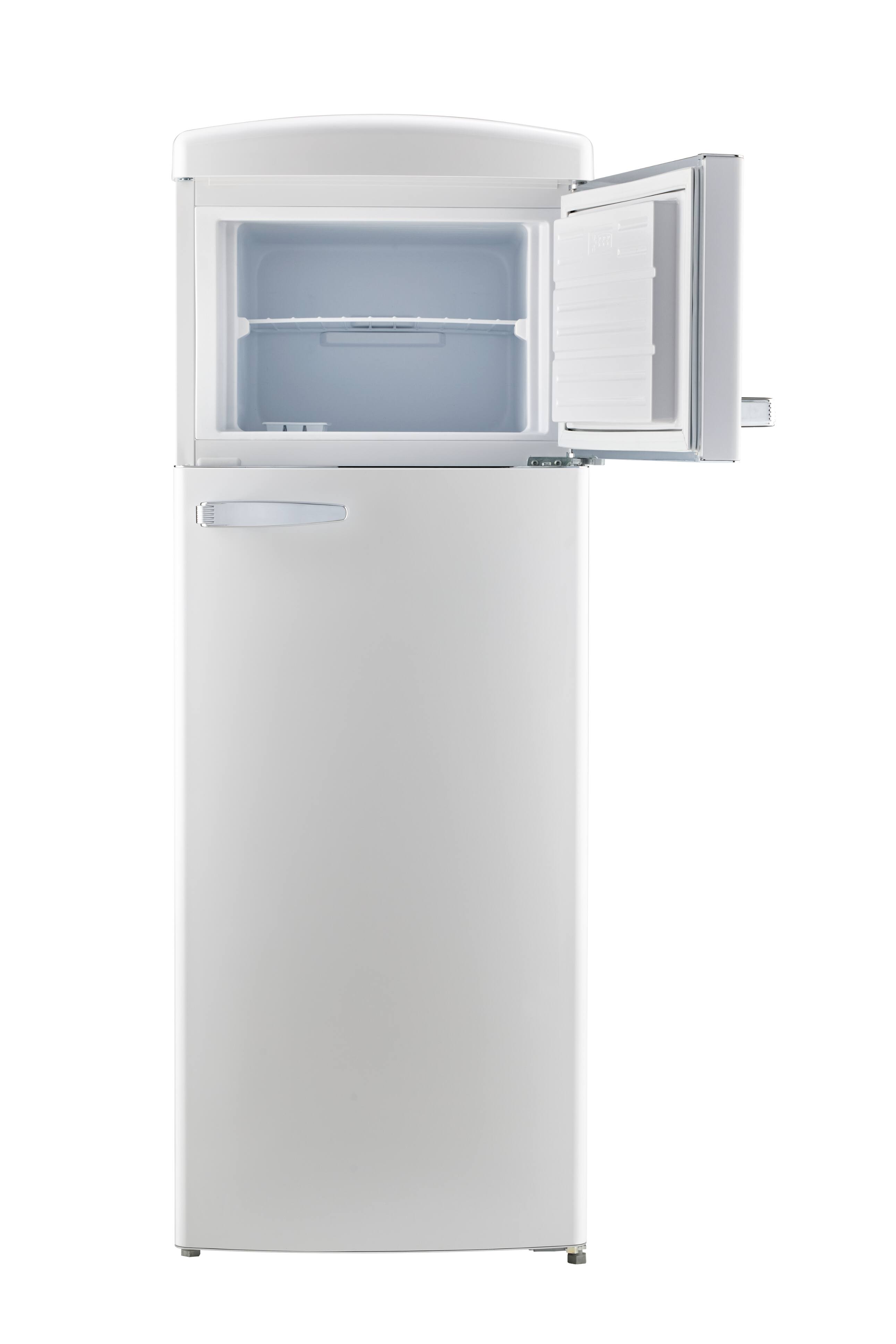 Alt View 5. Unique Appliances - Classic Retro 7.5cu.ft Compact Top Freezer Refrigerator - Marshmallow White.