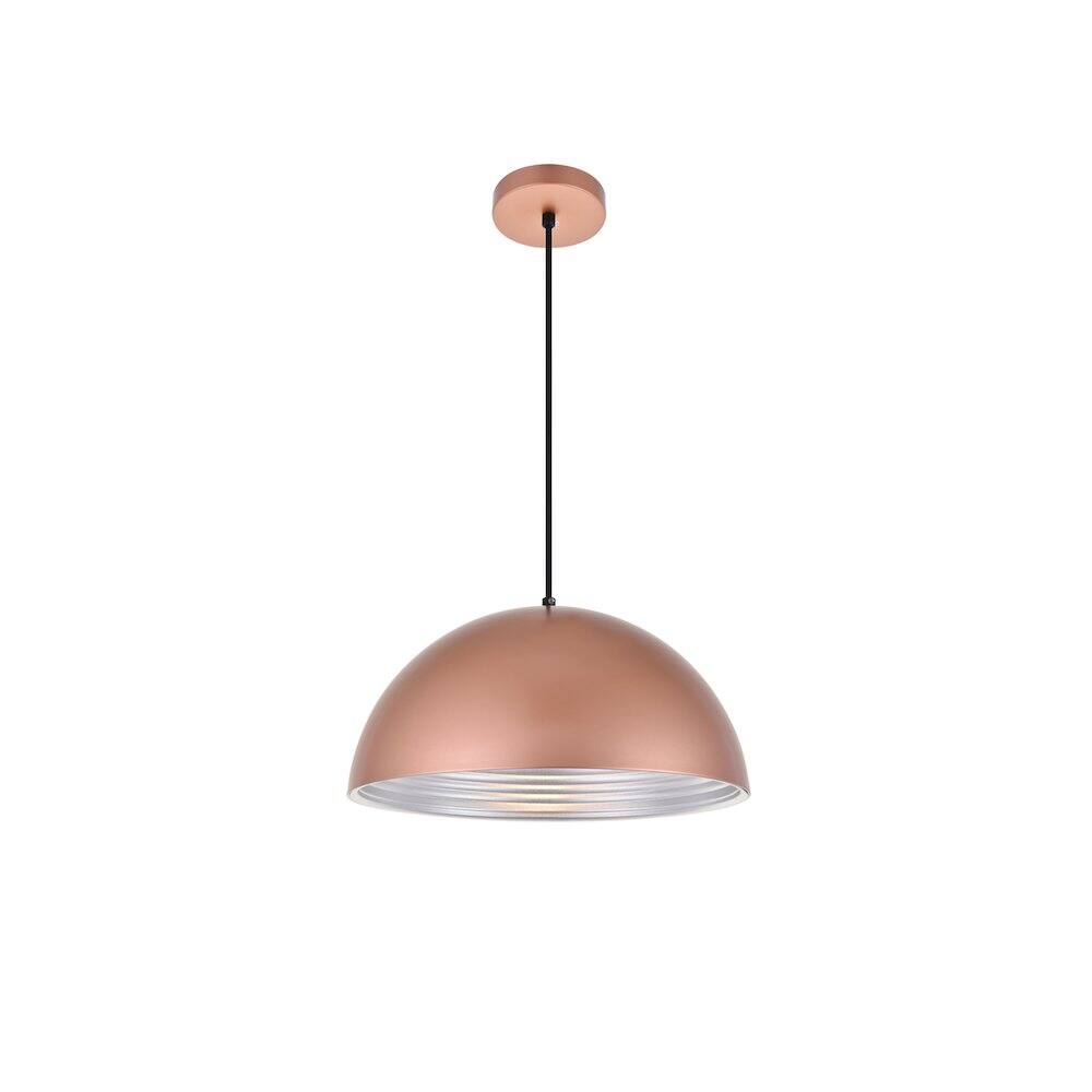 Alt View 3. Living District - Circa 1 Light Honey Gold Pendant - Honey Gold.