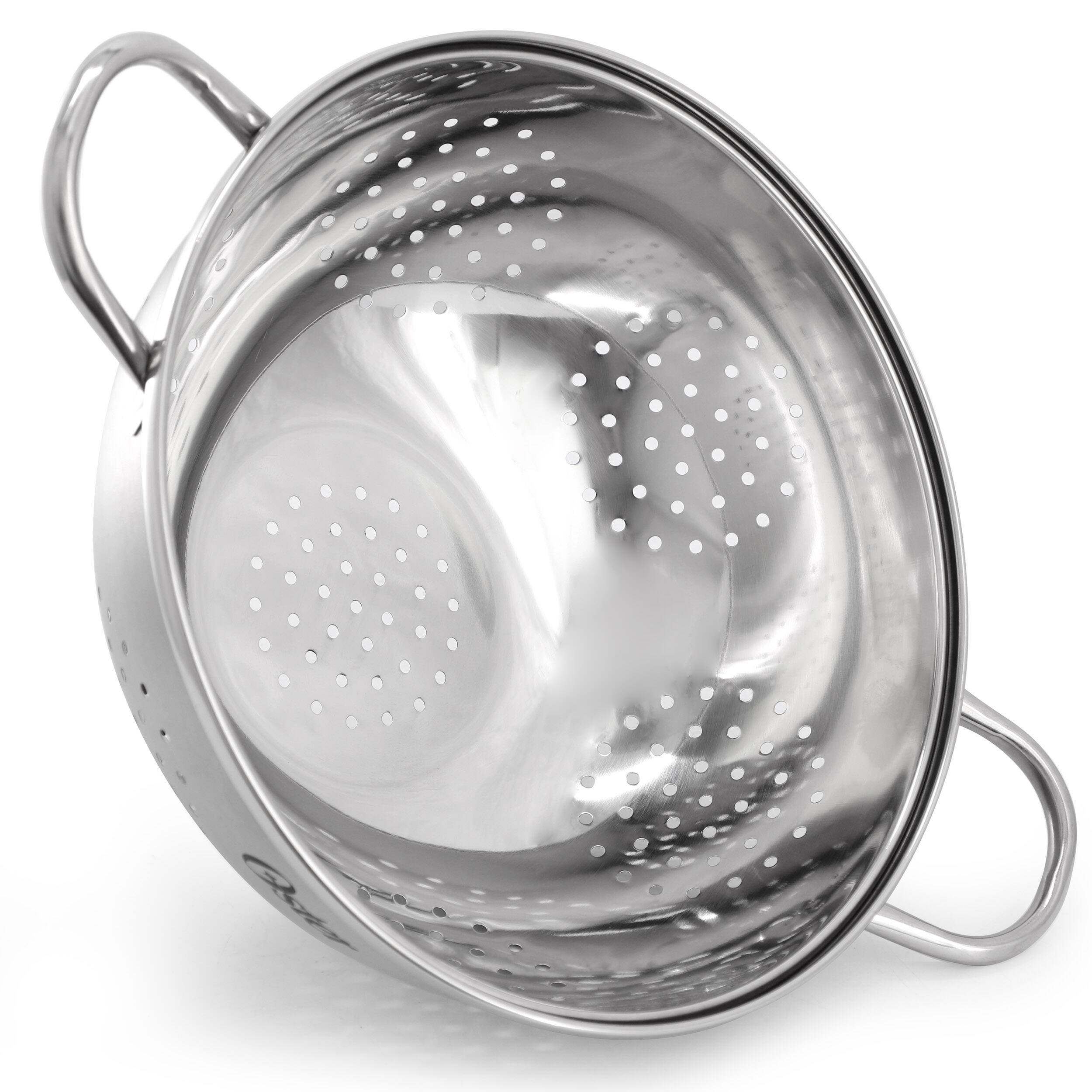 Alt View 2. Oster - Oster Corden 5 Quart Stainless Steel Colander in Brushed Silver.