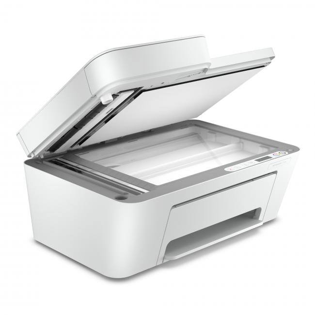 Alt View 1. HP - HP DeskJet 4158e All-in-One Printer - Print, Copy, Scan, and Fax - 60-sheet input tray - 25-sheet output tray - Print Sp - Unknown.