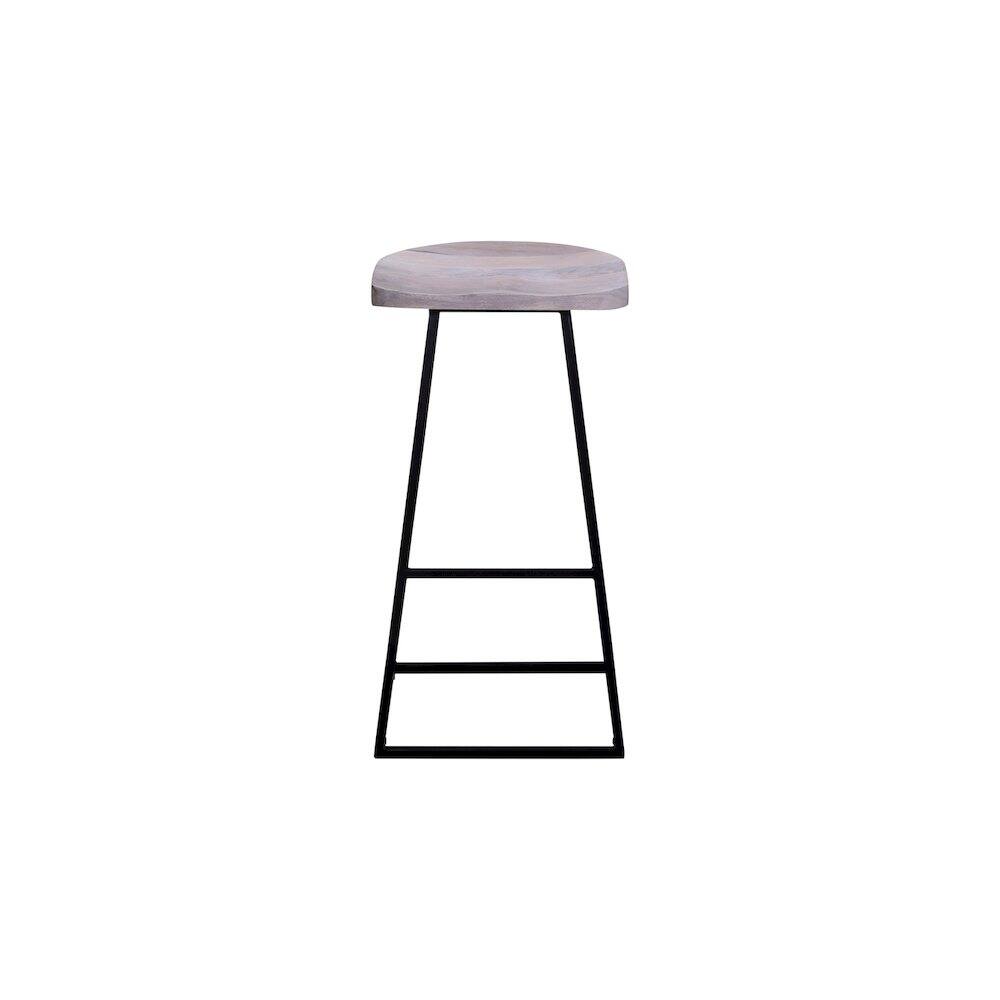 Alt View 1. Porter Designs - Clement Solid Wood 30" Bar Stool - White.