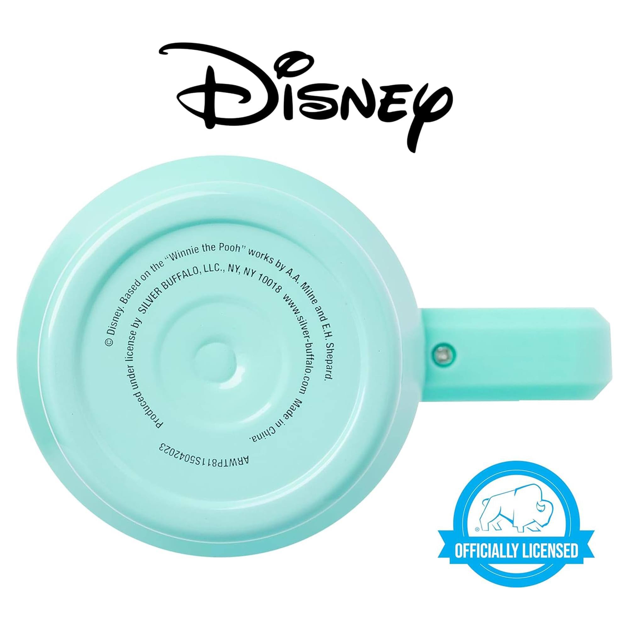 Disney

© Disney under license by SILVER BUFFALO, LLC., NY, NY 10018. Based on the "Winnie the Pooh" works by A.A. Milne and E.H. Shepard. Made in China. ARWTP81 155042023

OFFICIALLY LICENSED