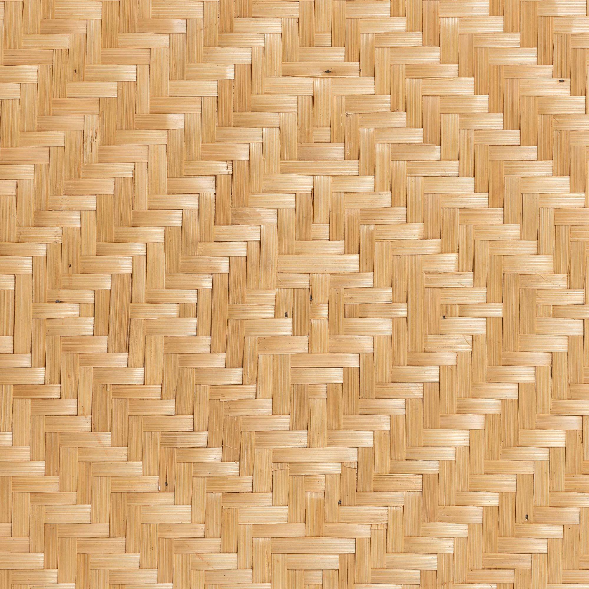 Back. bali & pari - Roma Rattan and Seagrass Coffee Table - Low Profile Boho Accent Table with Textured Design and Natural Finish - Natural Brown/Brown.