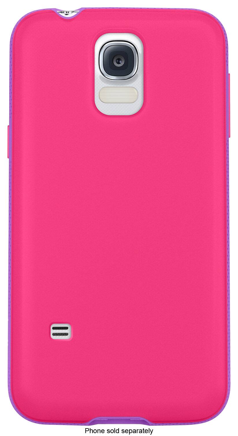 Front. Belkin - AIR PROTECT Grip Candy SE Case for Samsung Galaxy S 5 Cell Phones - Pink/Purple.