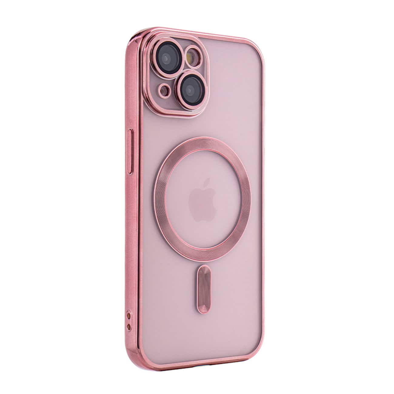 Front. Reiko - Magnetic Wireless Charging Tpu Bumper Case For Iphone 15 In Pink - Pink.