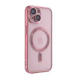 Reiko - Magnetic Wireless Charging Tpu Bumper Case For Iphone 15 In - Pink