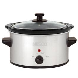 Nesco - 1.5-Qt 120W Metallic Slow Cooker - Silver