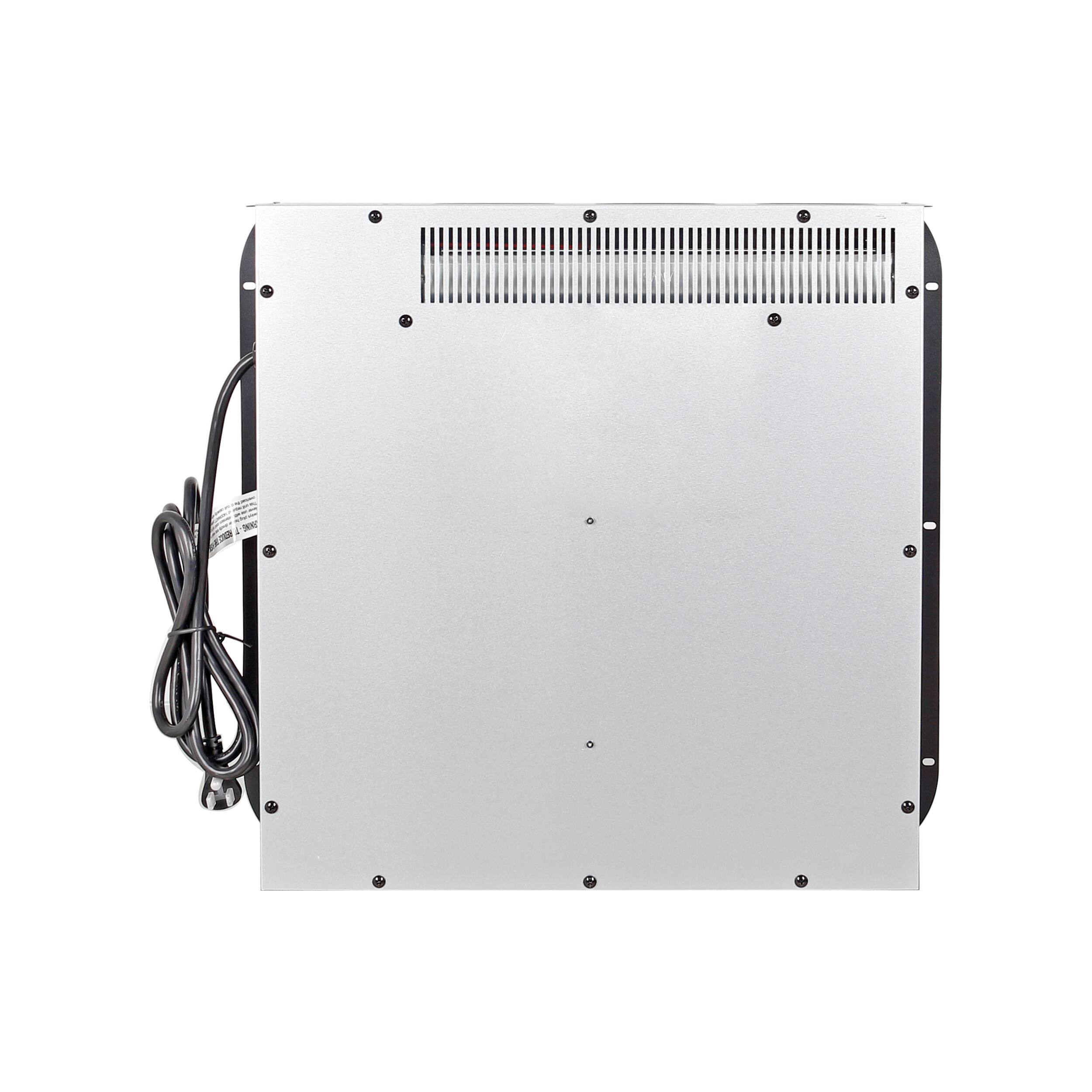 Alt View 1. Mondawe - 18" Ultra-Thin Electric Fireplace Insert with Realistic Flame and Overheat Protection - Black.