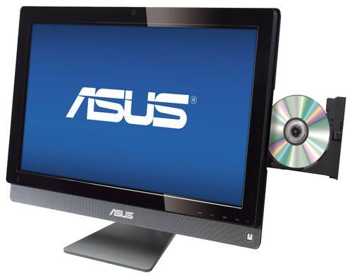 Front Standard. Asus - 23.6" All-in-One Computer - 6GB Memory - 1TB Hard Drive - Dark Gray Chrome.