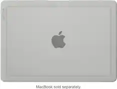 Front. Incase - Edge Hard Shell Case for MacBook Air 13-inch M5 2026, M4 2025, M3 2024 - Clear.