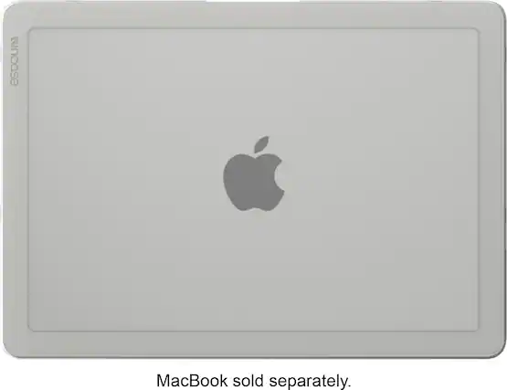 Front. Incase - Edge Hard Shell Case for MacBook Air 13-inch M4 2025, M3 2024 - Clear.