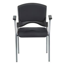 Office Star Products - Upholstered Visitor Stackable Office Chair - Coal