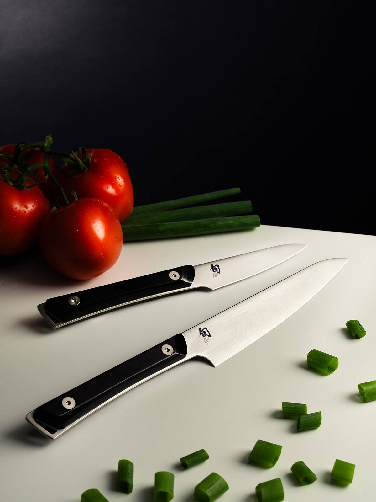 Alt View 4. Shun - Kazahana Paring Knife, 3.5 Inch - Silver.