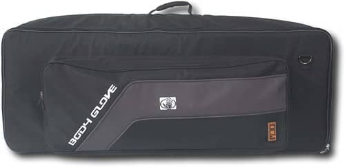 Front Standard. Body Glove - Series ONE Case for Most 49-Key Keyboards - Black/Gray.
