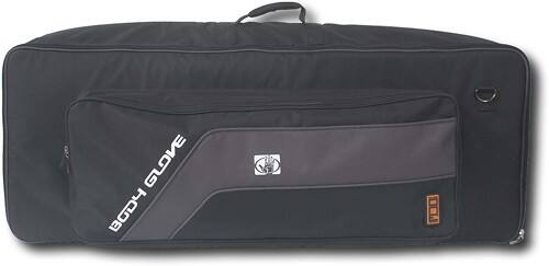 Front Standard. Body Glove - Series ONE Case for Most 61-Key Keyboards - Black/Gray.