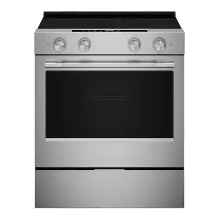 KitchenAid - 5.3 Cu. Ft. Smart Slide-In Electric Range with Two Even-Heat Hyper Elements - Stainless Steel
