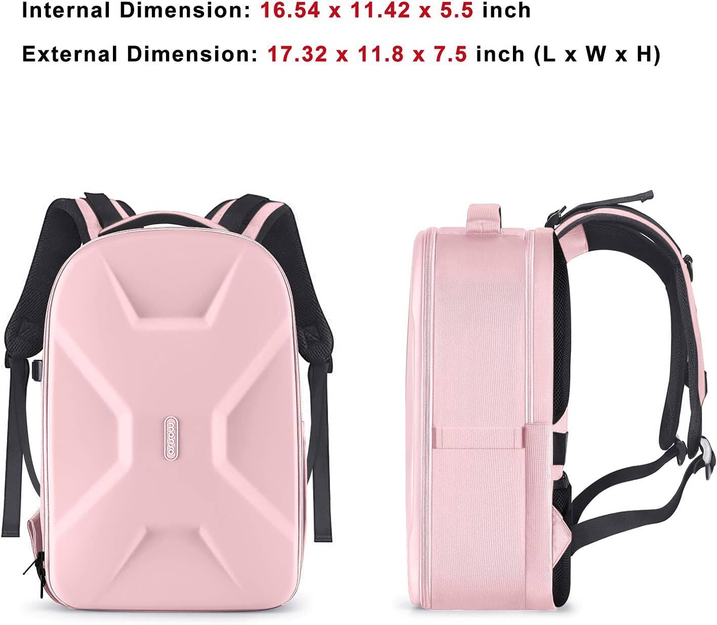 Internal Dimension: 16.54 x 11.42 x 5.5 inch  
External Dimension: 17.32 x 11.8 x 7.5 inch (L x W x H)