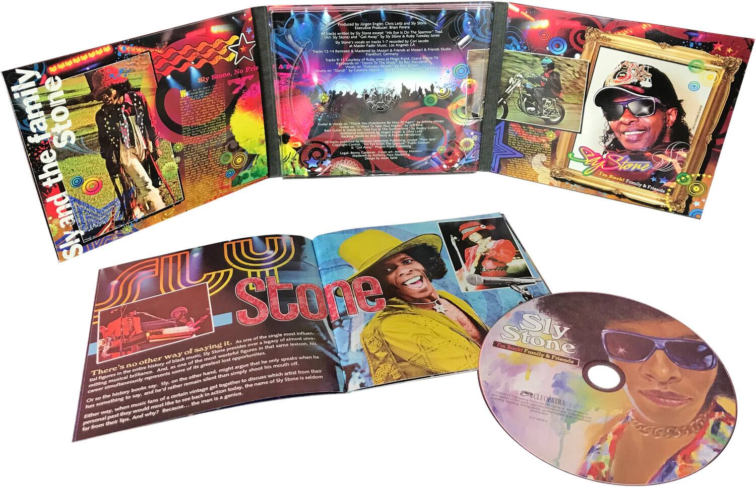 **Sly and the Family Stone**

Produced by Kjengen Ingles, Executive Producer Brian Peers, and Sly Stone. All tracks written by Sly Stone except "No Friend" by Brian Peers. "Shame" vocal tracks recorded by Sly Stone. Tracks 1-11 mastered by Mike & Friends at Mike & Friends Studio, Los Angeles. Tracks 12-14 mastered by Mike & Friends at Mike & Friends Studio, Germany. Produced by Mike & Friends. Tracks 1-11 recorded by Sly Stone & Friends at Sly Stone's Studio, Los Angeles. Tracks 12-14 recorded by Sly Stone & Friends at Sly Stone's Studio, Germany. Produced by Mike & Friends. Tracks 1-11 mixed by Mike & Friends at Mike & Friends Studio, Los Angeles. Tracks 12-14 mixed by Mike & Friends at Mike & Friends Studio, Germany. Produced by Mike & Friends. Tracks 1-11 recorded by Sly Stone & Friends at Sly Stone's Studio, Los Angeles. Tracks 12-14 recorded by Sly Stone & Friends at Sly Stone's Studio, Germany. Produced by Mike & Friends. Tracks 1-11 recorded by Sly Stone & Friends at