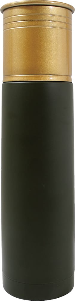 Angle. Grand Star - 16.91-Oz. Shotgun Shell Insulated Beverage Container - Green/Gold.