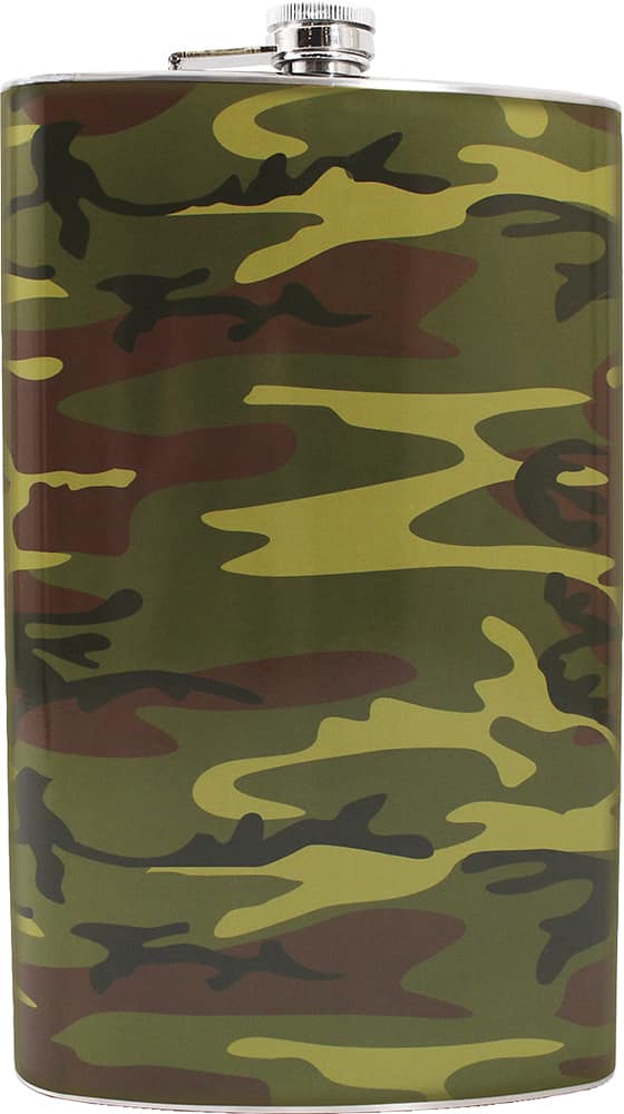 Angle. Grand Star - 60-Oz. Jumbo Flask - Camo.