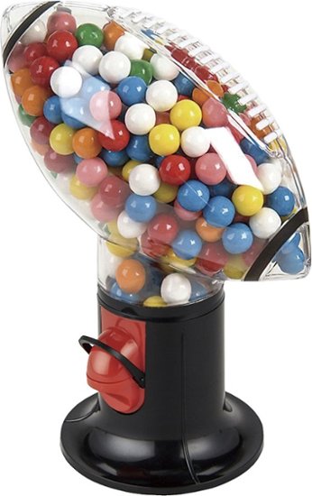 Grand Star - Football Snack Dispenser - Black/Red/Clear - Angle Zoom