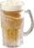 Angle. Grand Star - Bottomless Beer Mug - Clear/Yellow.