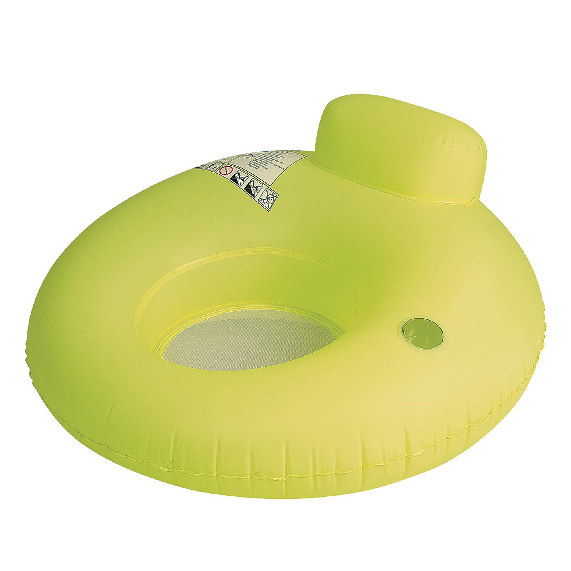 Pool Central - Inflatable Inner Tube Water Sofa Swimming Pool Lounger Float - 48-Inch - Yellow
