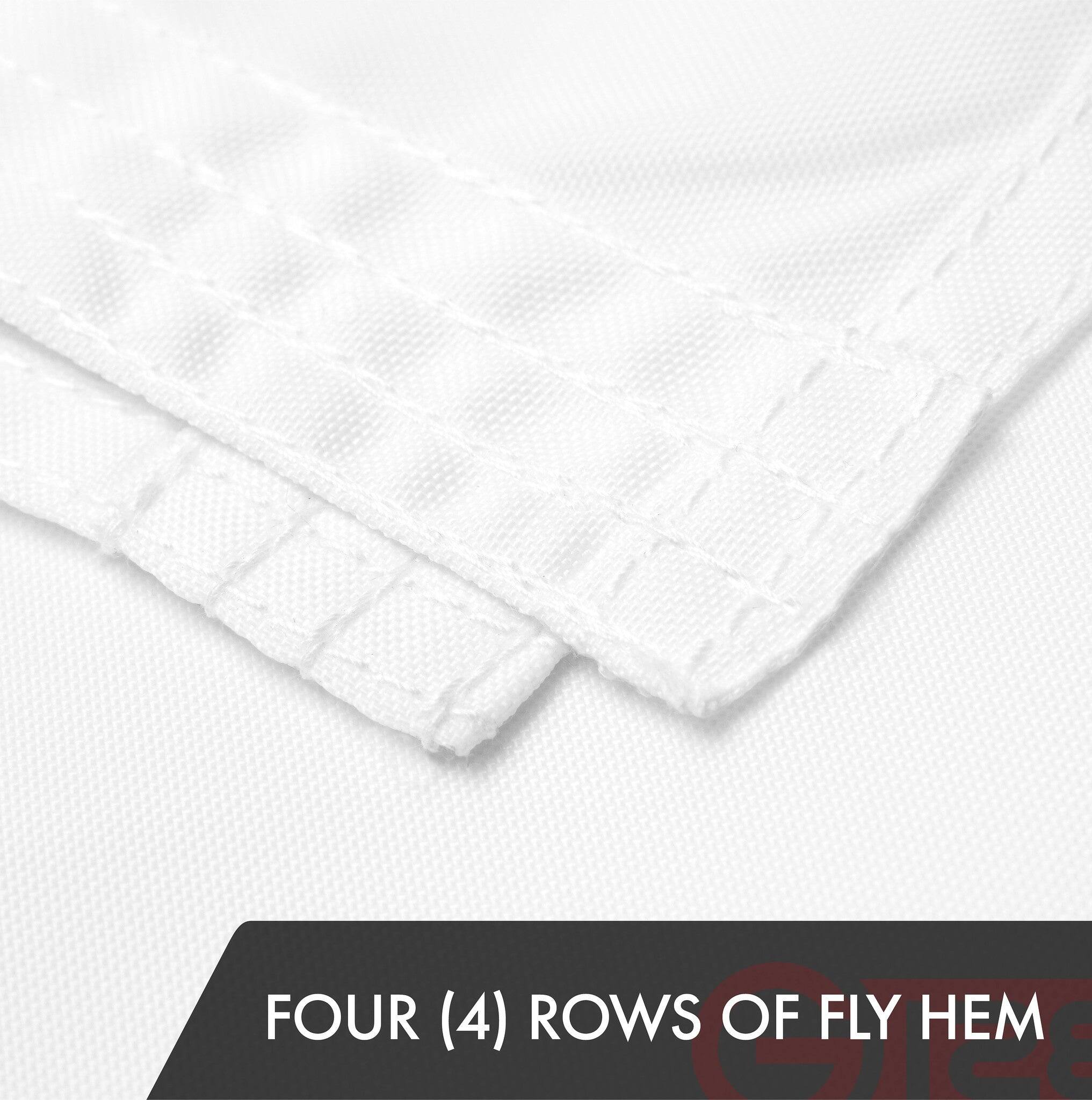 FOUR (4) ROWS OF FLY HEM