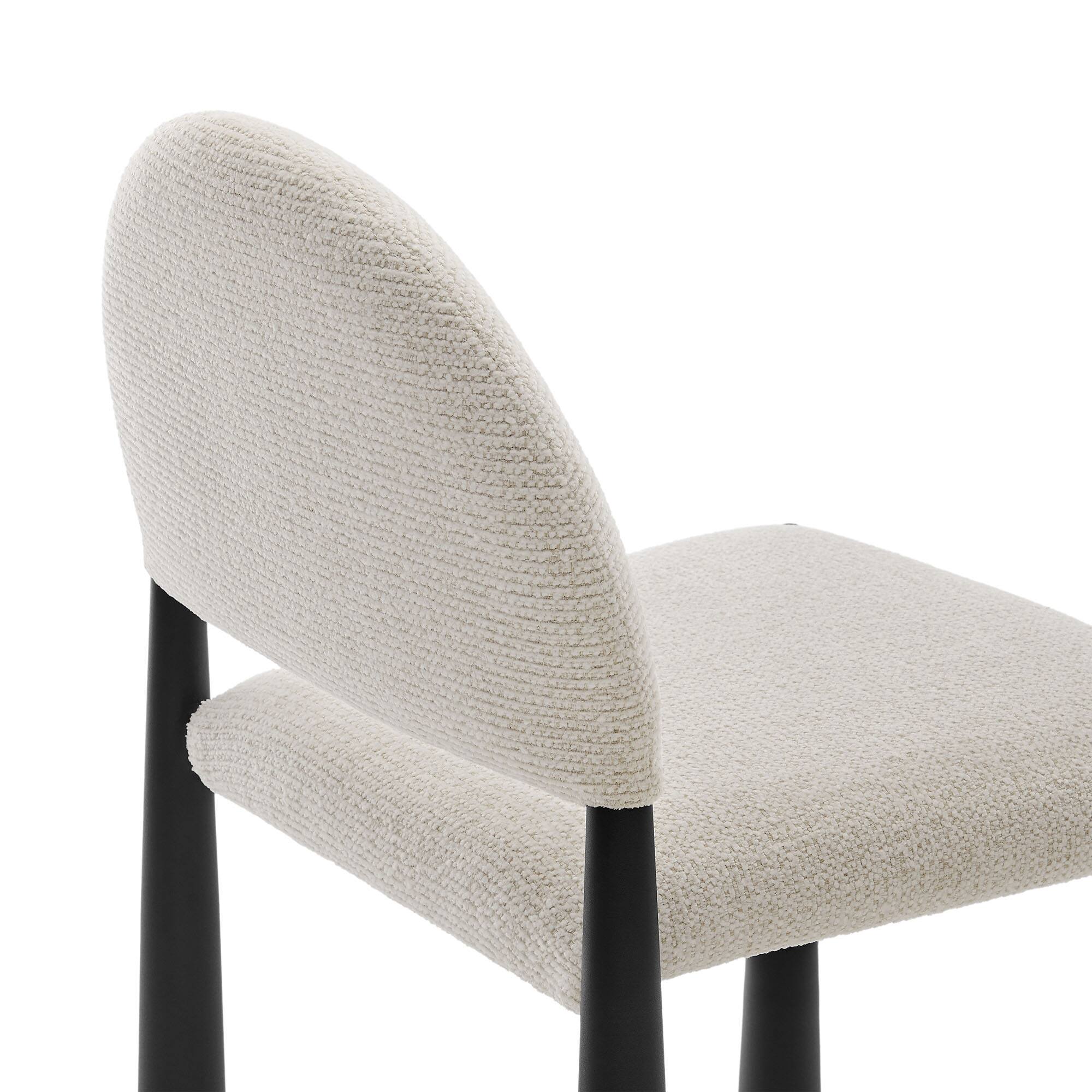 Alt View 4. Modway - Hayley Upholstered Fabric Dining Side Chair by Modway - White.