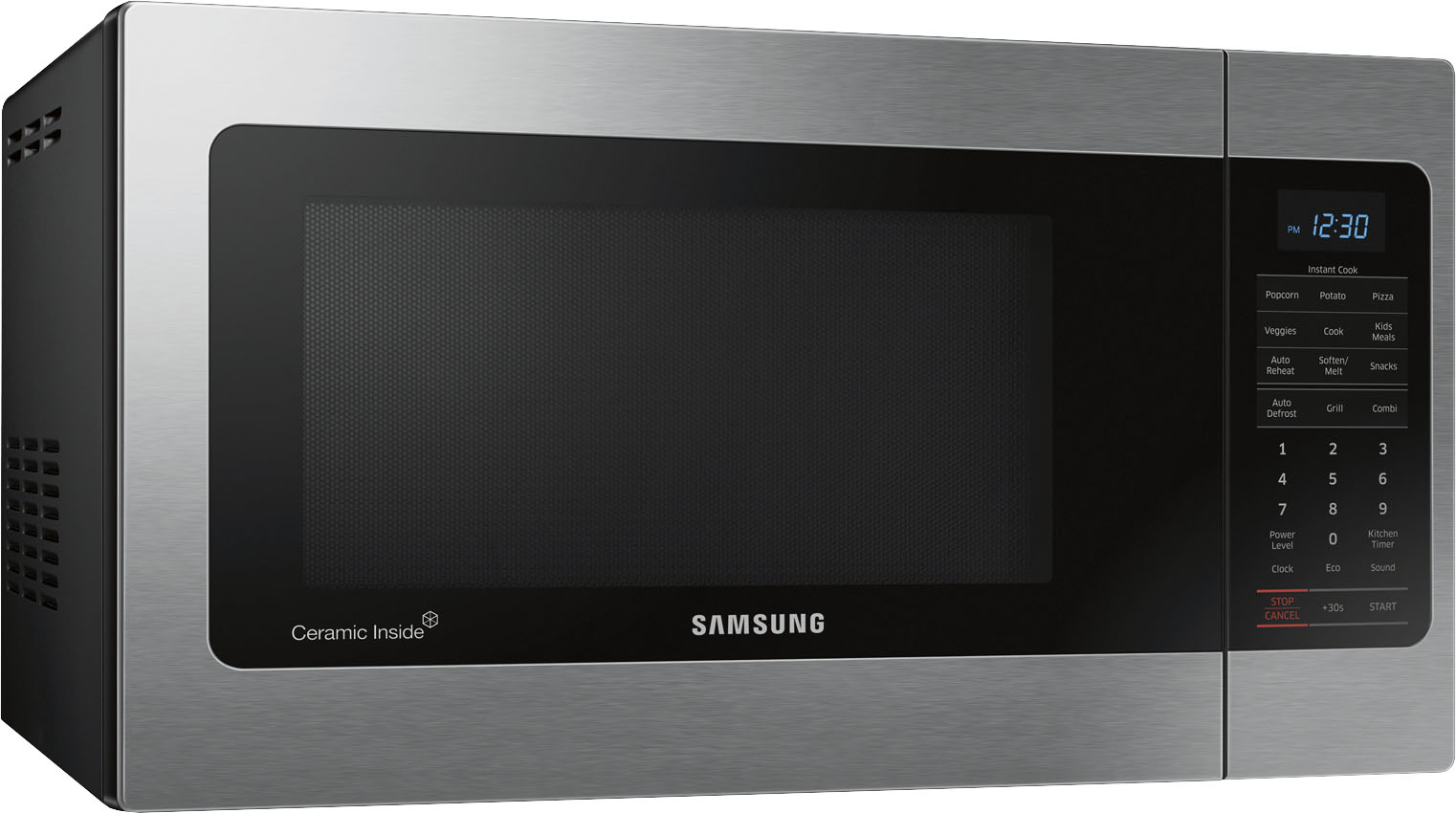 Angle View: Fisher & Paykel - 1.5 Cu. Ft. Mid-Size Microwave - Stainless steel