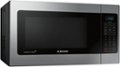 Angle Zoom. Samsung - 1.1 Cu. Ft. Countertop Microwave with Grilling Element - Stainless Steel.